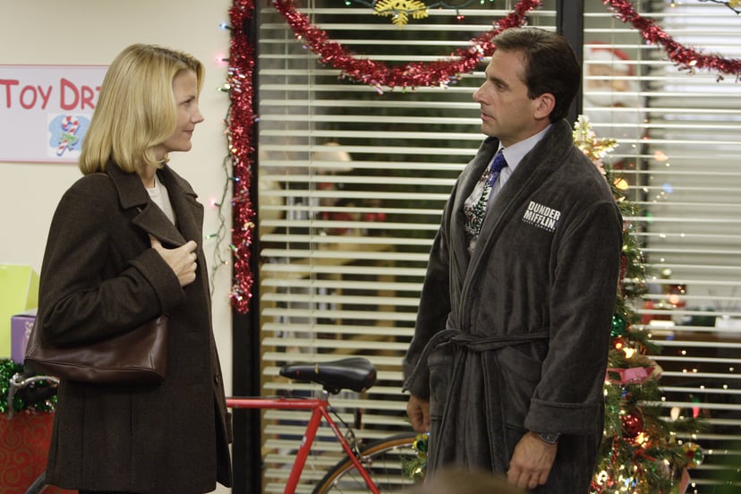 THE OFFICE, Nancy Walls, Steve Carell, 'A Benihana Christmas', (Season 3, aired Dec 14, 2006), 2005-. photo: Paul Drinkwater / © NBC / Courtesy Everett Collection