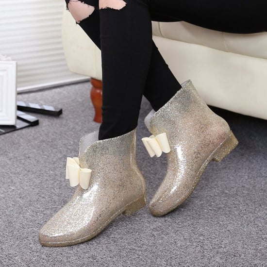 Glitter Rain Boots on Amazon