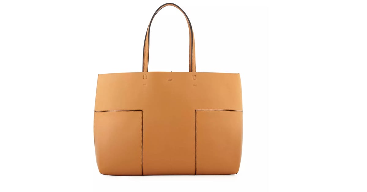 Tory Burch Block-T Leather Tote Bag ($500) | 12 Stylish Everyday Bags That  Can Also Hold Your Laptop | POPSUGAR Fashion Photo 3