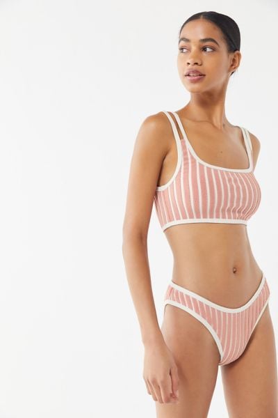 Out From Under Stripe Bound Bikini Bottom