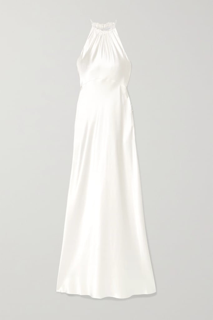 Les Reveries Silk-Charmeuse Halterneck Gown