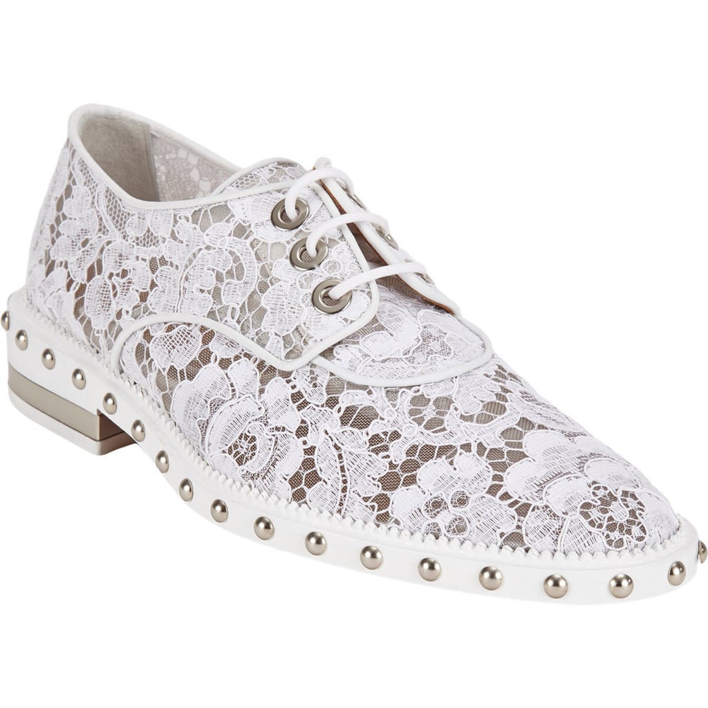 Givenchy White Lace Studded Lace-Up Oxfords ($1,295)