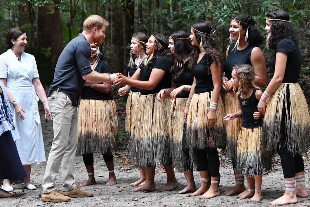 Prince Harry Responding to Woman's Compliment in Australia