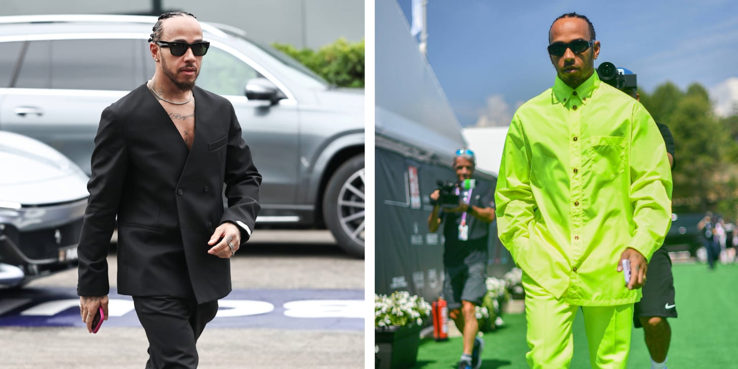 Lewis Hamilton, the Fashion Icon That You Are . . .