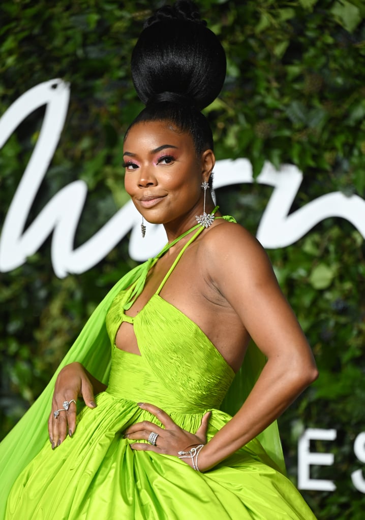 Gabrielle Union's Gravity-Defying Bun at the Fashion Awards