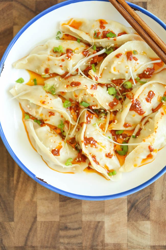 Spicy Chicken Potstickers