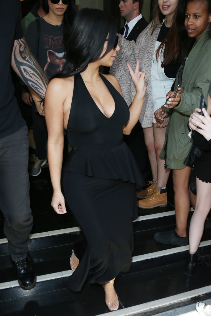 Pregnant Kim Kardashian at Glastonbury Festival | Pictures