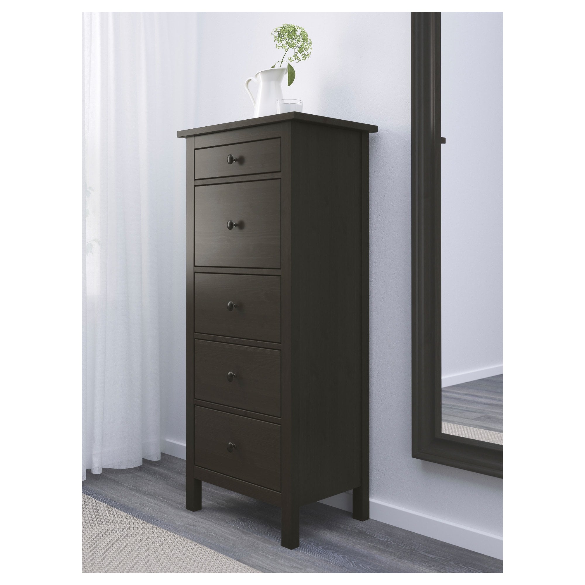 Hemnes Five Drawer Chest Ikea Has All Of The Space Saving