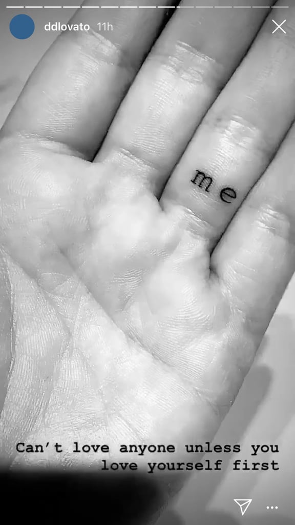 Demi Lovato's "Me" Tattoo