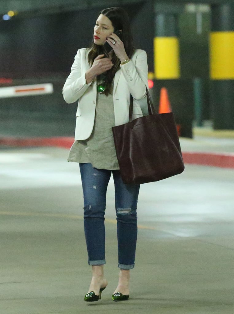 Pregnant Jessica Biel Leaving an Event in LA | Pictures
