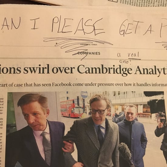 Girl Asks Dad For a Puppy on His Morning Newspaper