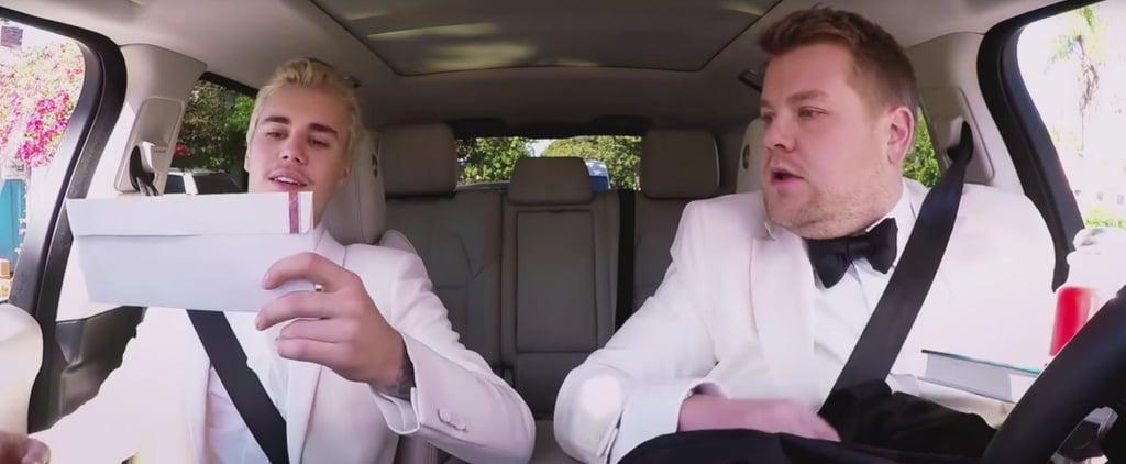 Justin Bieber and James Corden Grammys Carpool Karaoke 2016