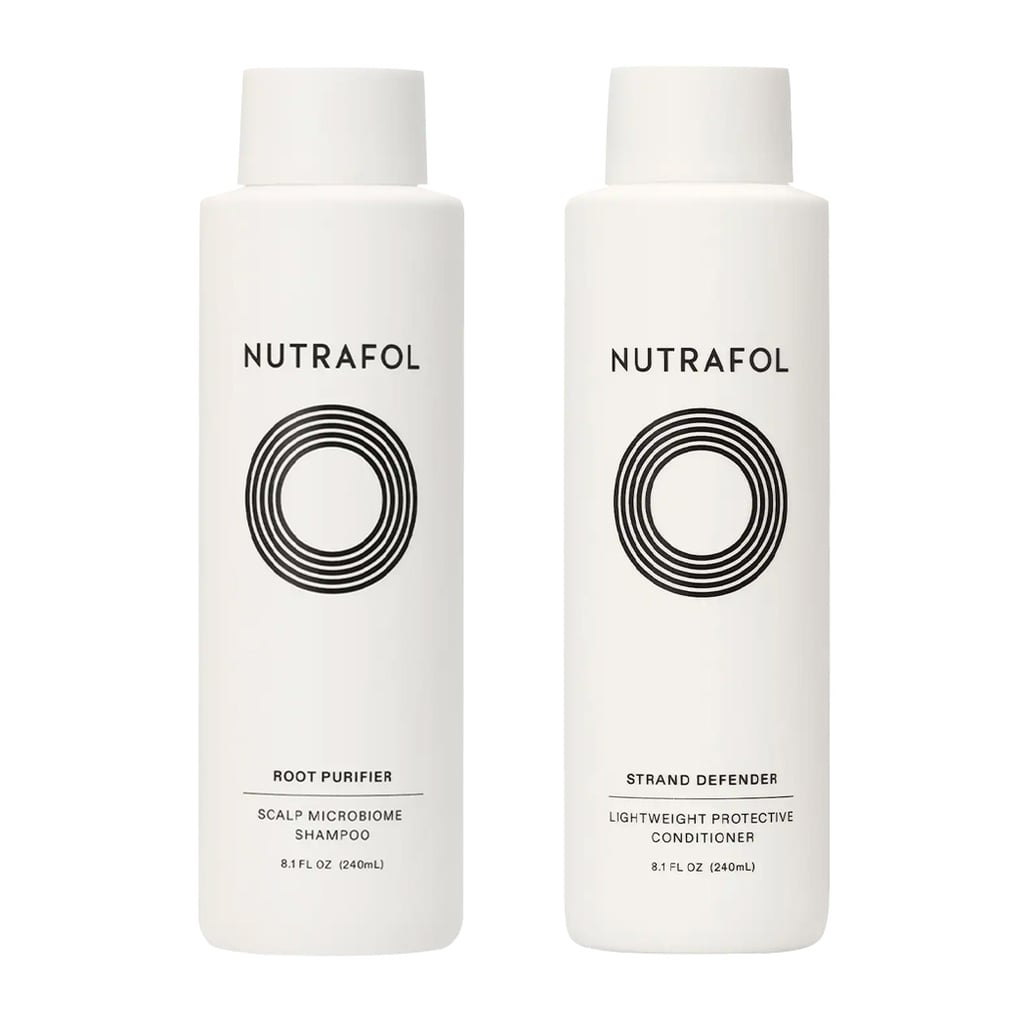 Nutrafol Root Purifier Scalp Shampoo and Defender Lightweight Strengthening Conditioner