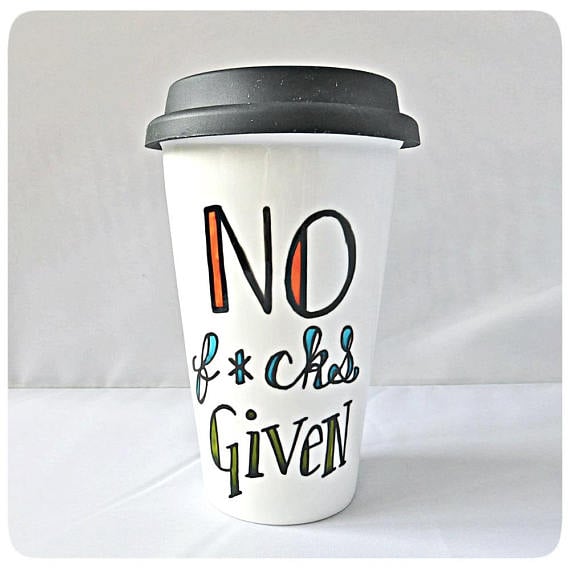 No F*cks Travel Coffee Mug