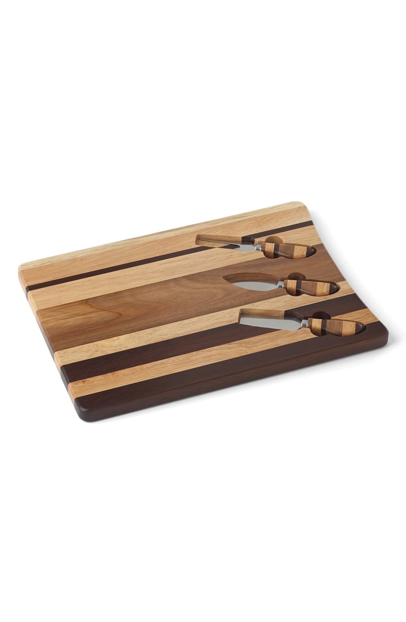 Dansk Signy Acacia Wood Cheese Board & Knife Set