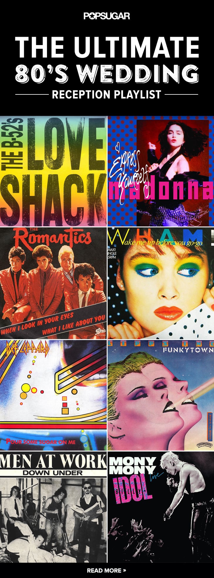 '80s Wedding Songs to Play The Ultimate '80s Wedding Reception