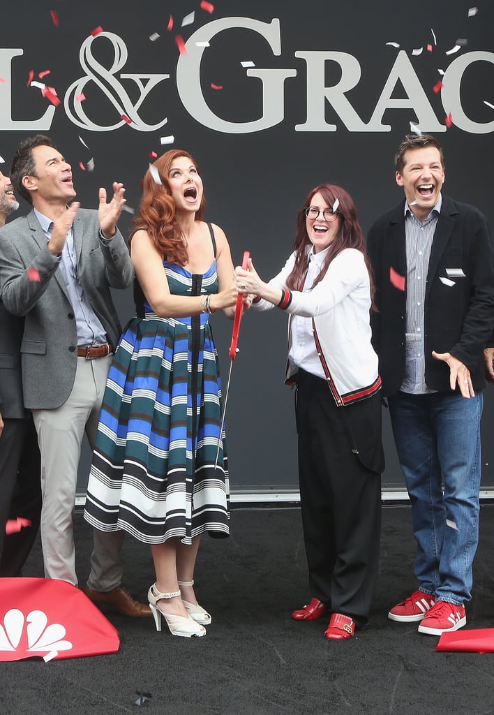 Eric McCormack and Sean Hayes Kissing Will and Grace Event
