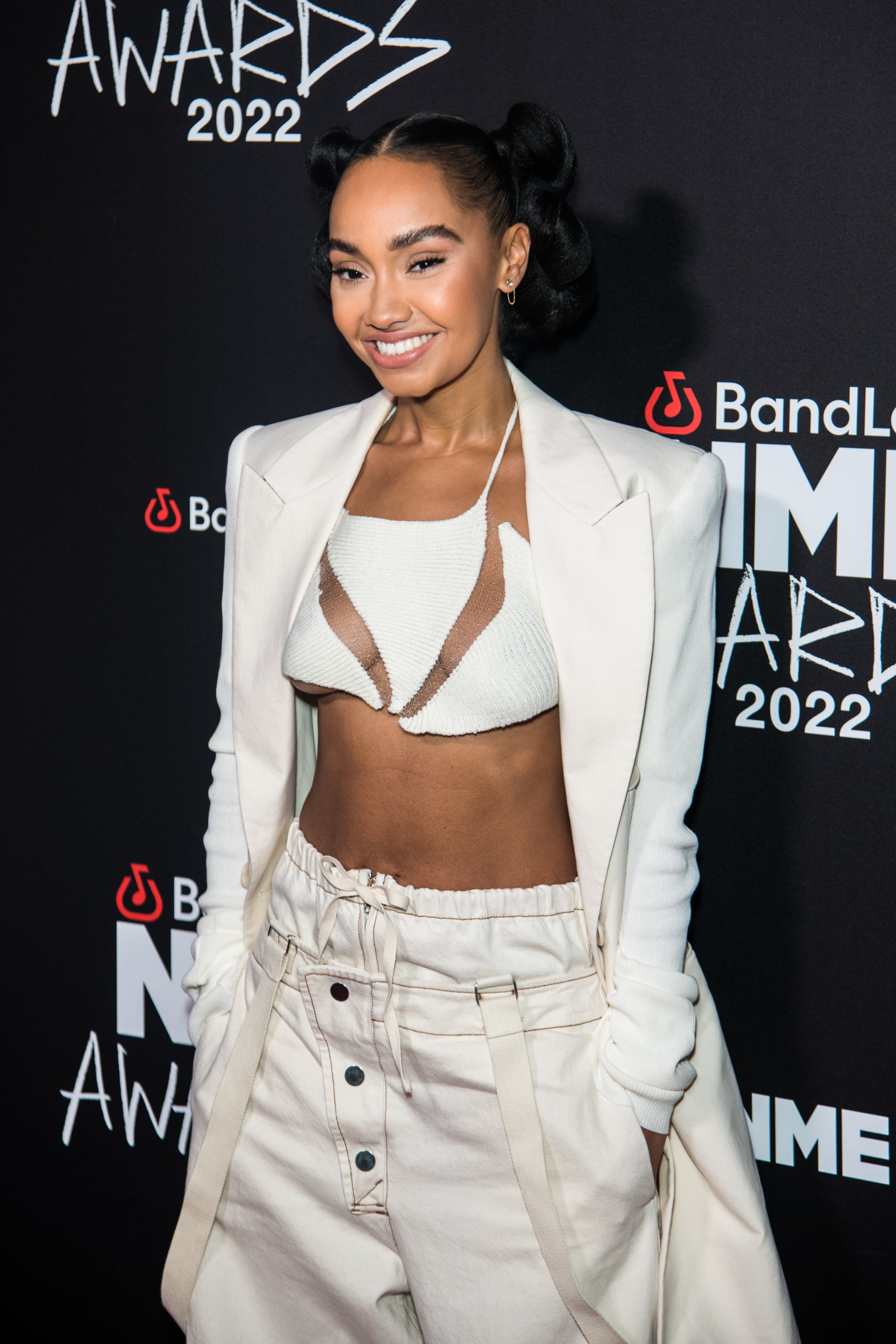 LONDON, ENGLAND - MARCH 02:  Leigh-Anne Pinnock attends the BandLab NME Awards 2022 at O2 Academy Brixton on March 2, 2022 in London, England.  (Photo by Joseph Okpako/WireImage)