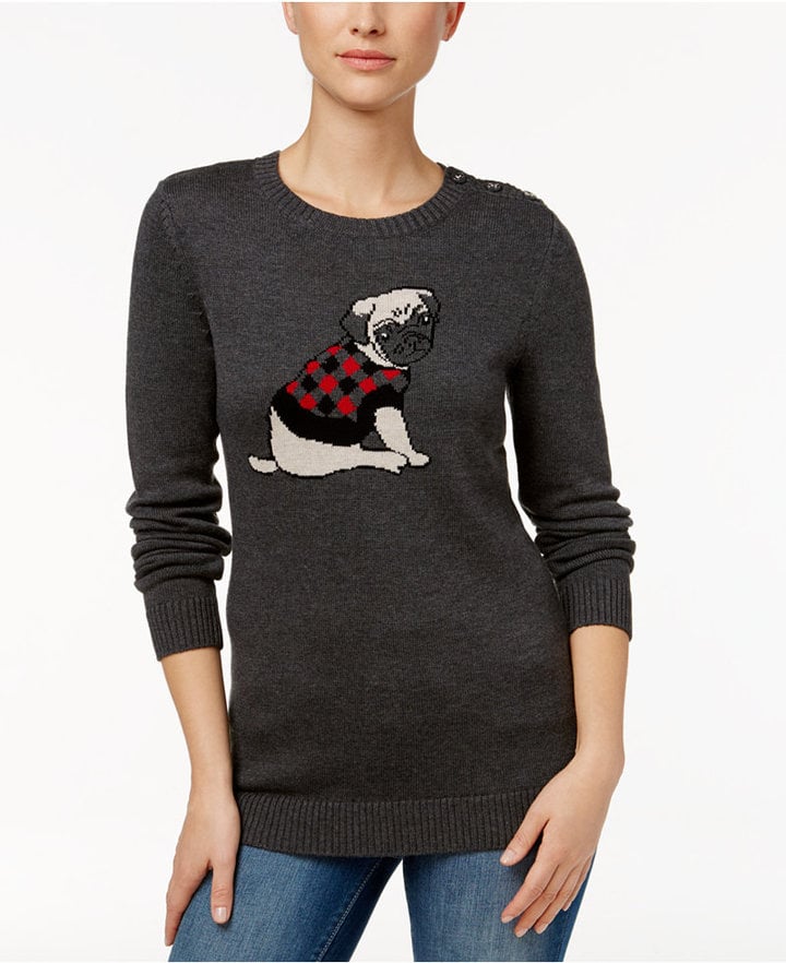 Charter Club Pug Graphic Sweater, ($60 