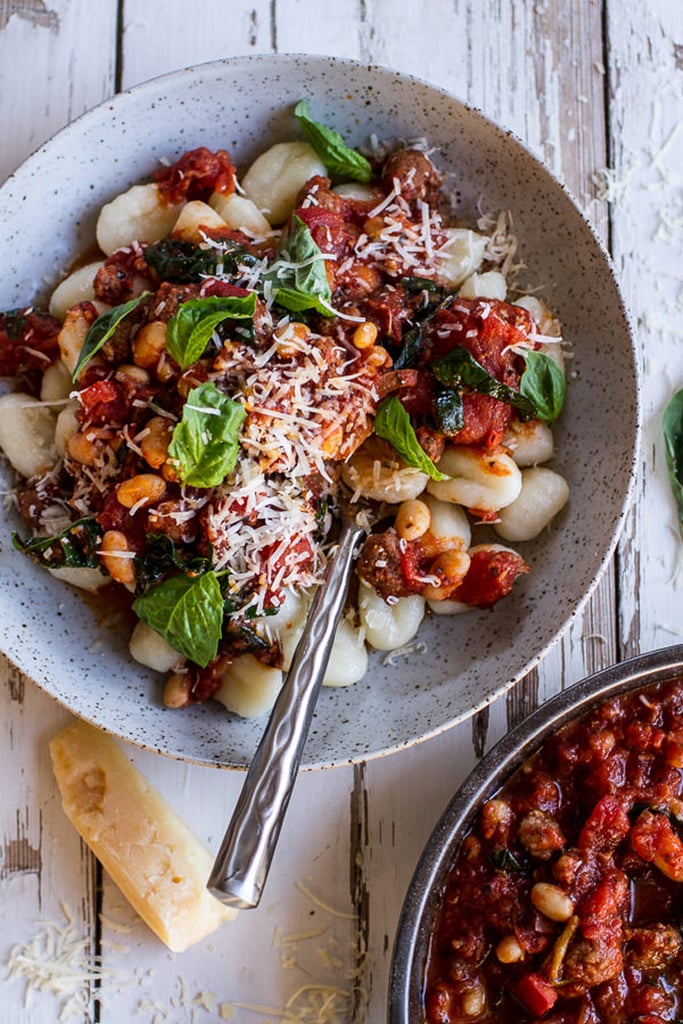 Slow-Cooker Tuscan White Bean and Sausage Ragu With Gnocchi