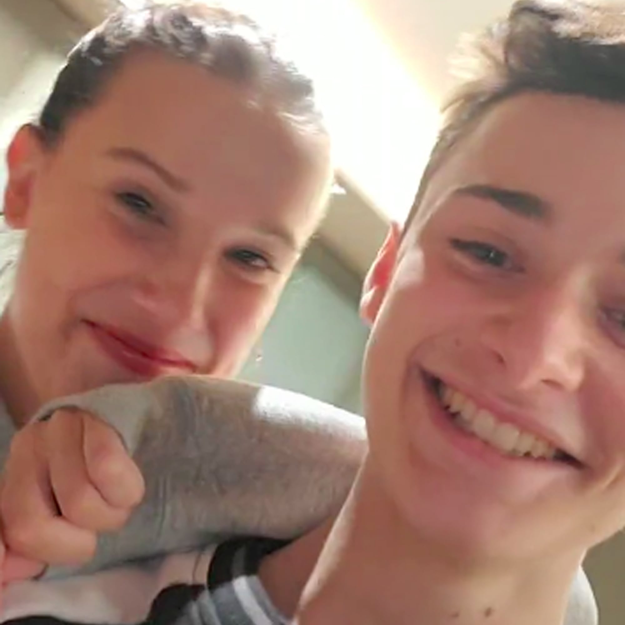 See Millie Bobby Brown And Noah Schnapp S Best Tiktok Videos Popsugar Celebrity