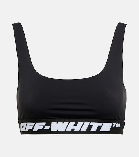 白色的标志运动胸罩