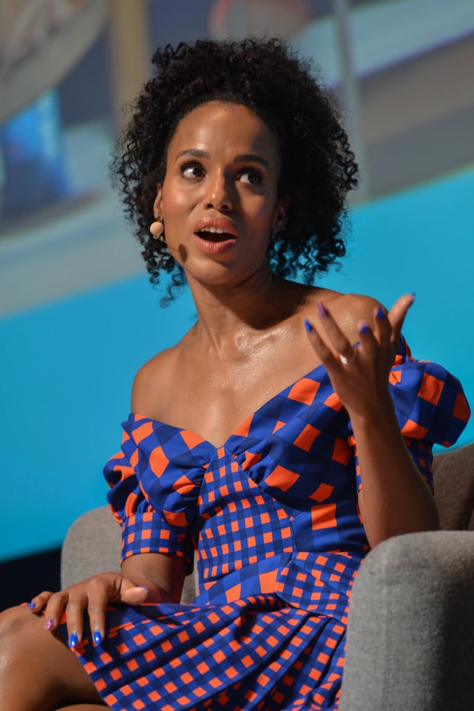 Kerry Washington With Cobalt Nails June 2019