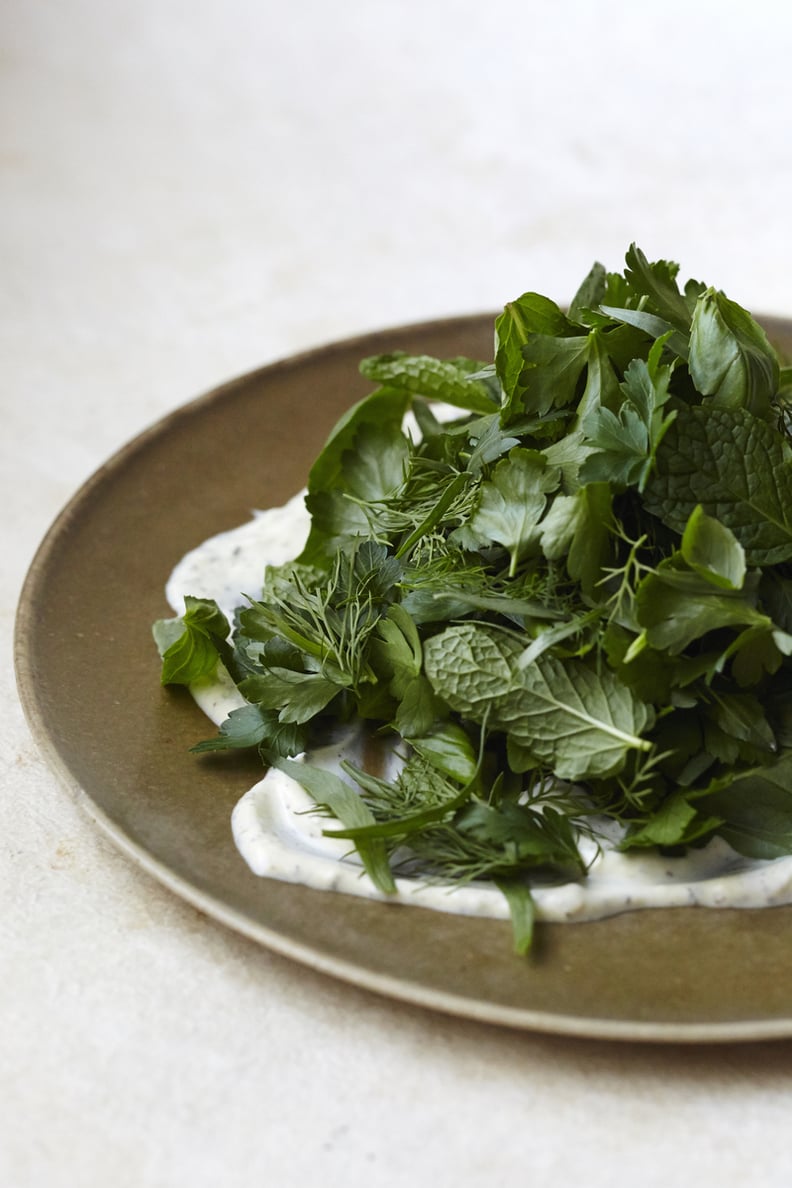Herb Salad With Yogurt Dressing
