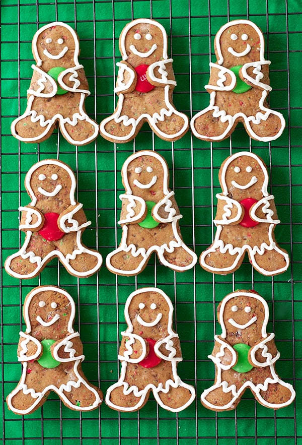 M&M Gingerbread Cookies