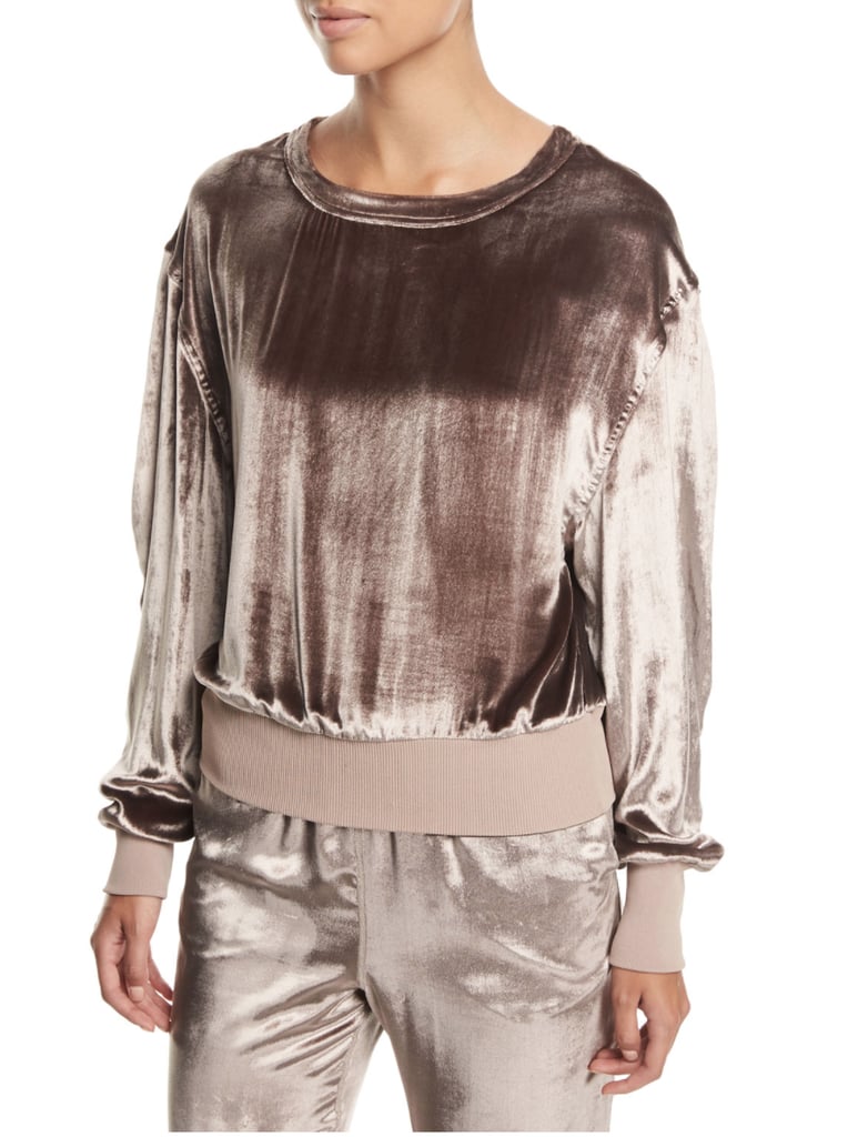 ruched pullover sweater