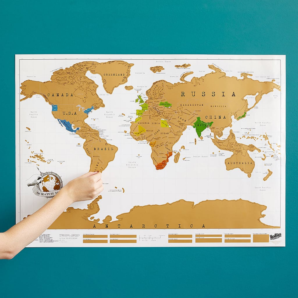 Best Travel Gift For Teens: Uncommon Goods Scratch Map