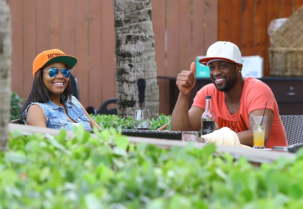 Gabrielle Union and Dwyane Wade Having Lunch in Miami