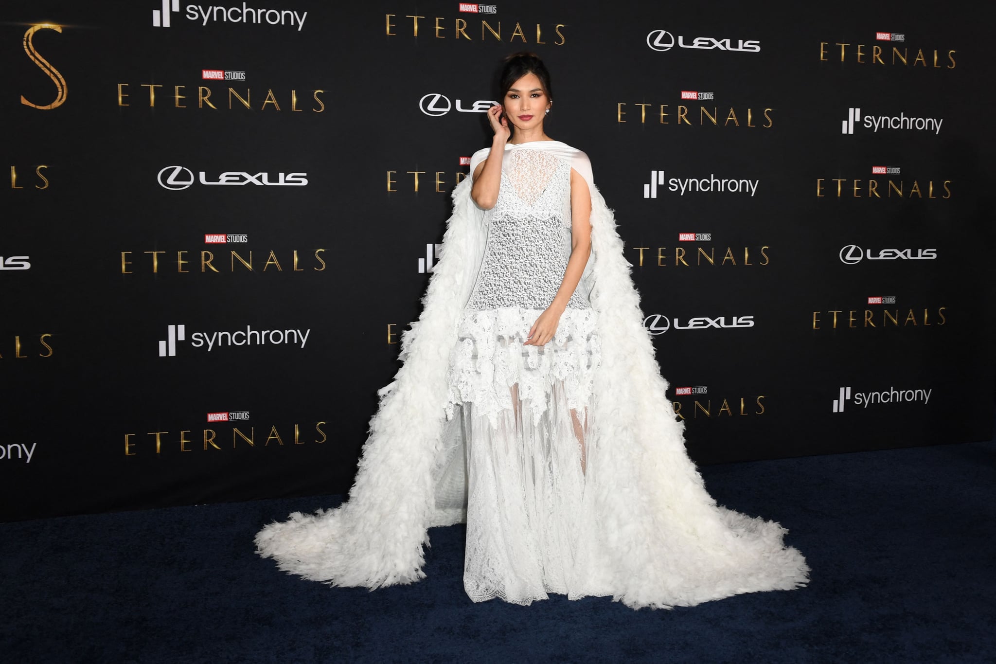 The Louis Vuitton Dress on the Spring/Summer 2022 Runway, Gemma Chan  Carried This Angelic Louis Vuitton Dress Off the Runway Like Poetry in  Motion