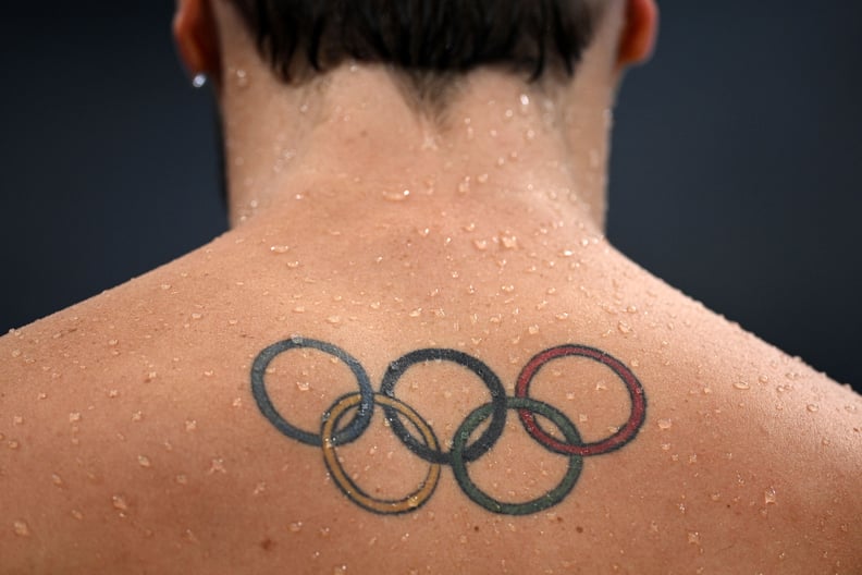 South Africa's Bradley Tandy's Olympic Rings Tattoo