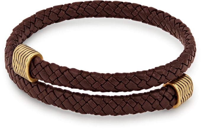 Alex and Ani Espresso Leather Wrap