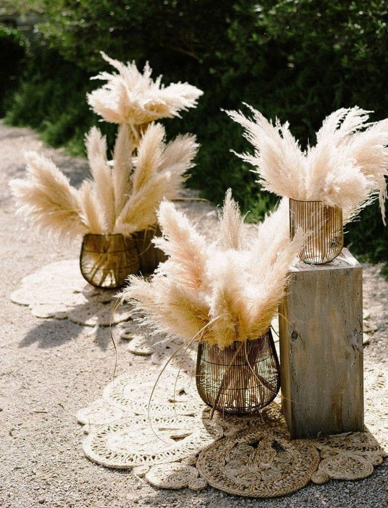 Pampas Grass Centrepieces