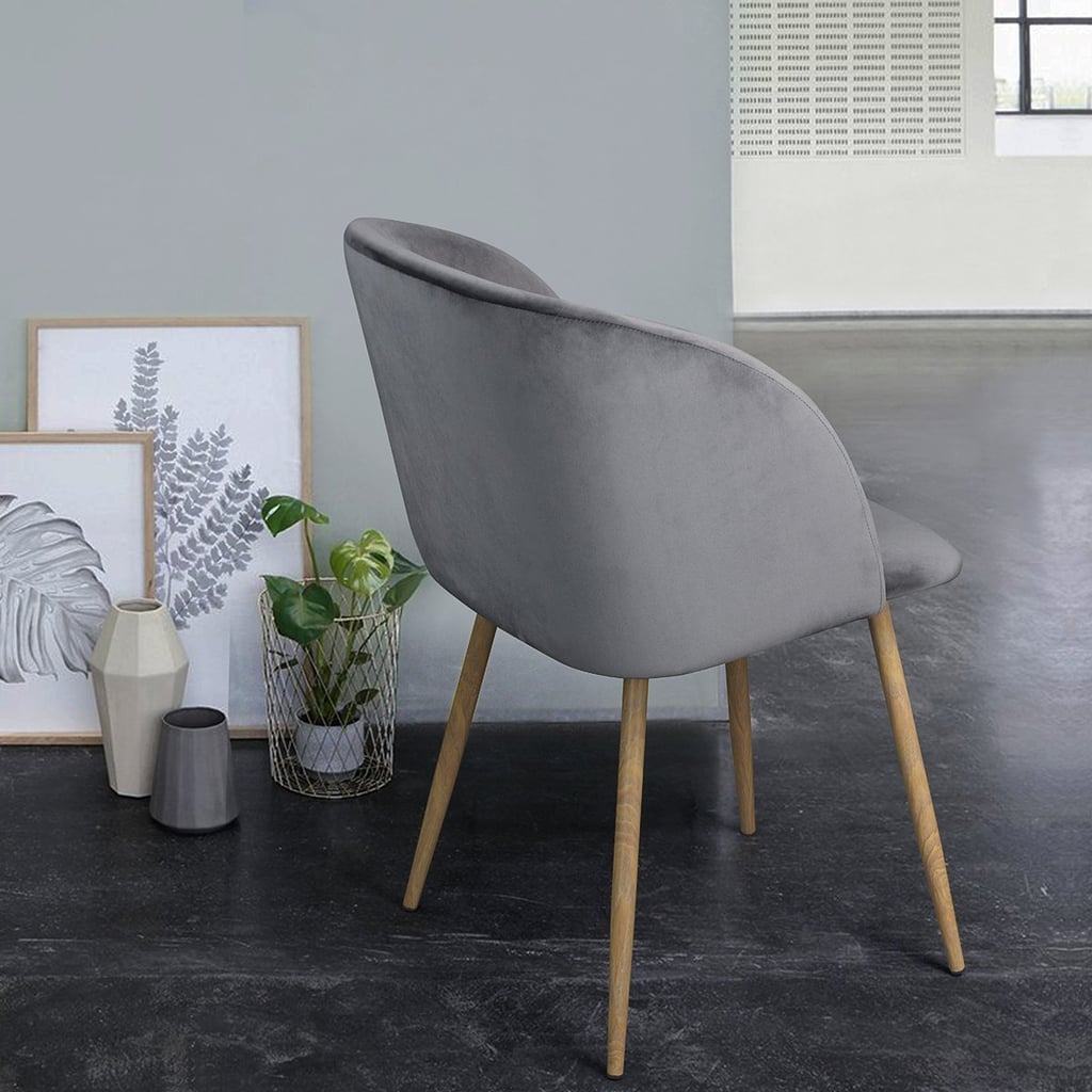 Amazon Midcentury Velvet Chair Set POPSUGAR Home Photo 4