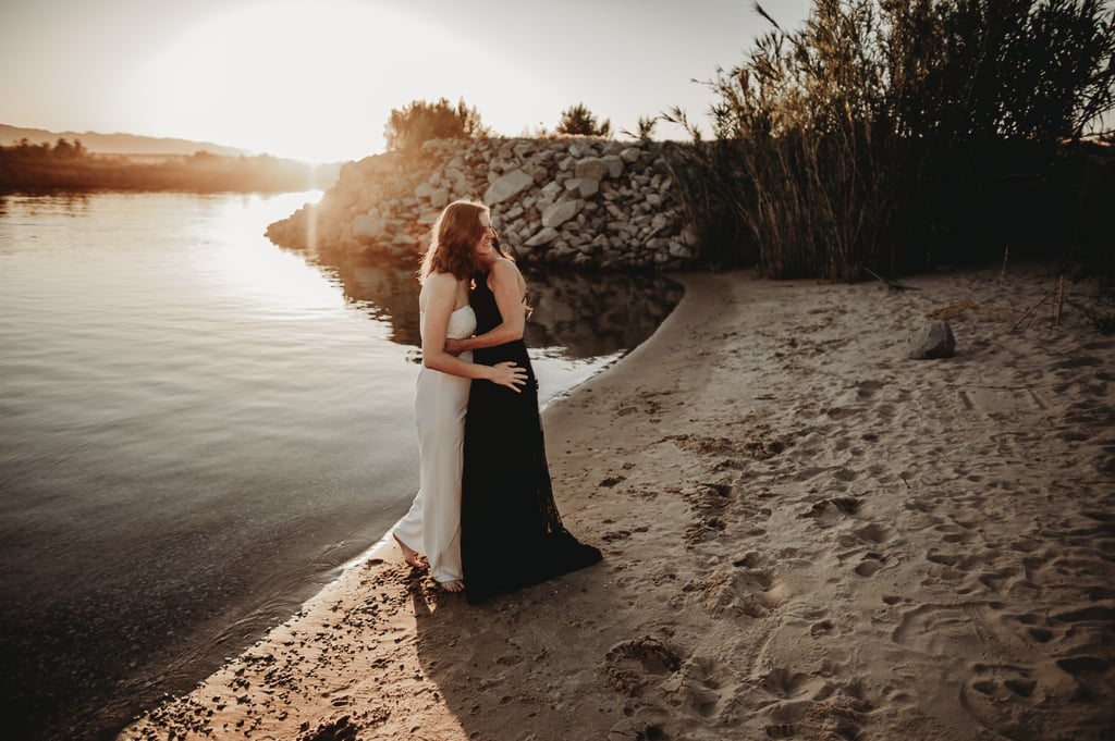 Sexy River Beach Engagement Photo Shoot