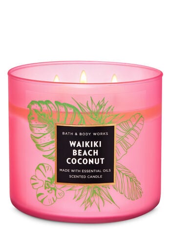 Bath & Body Works Waikiki Beach Coconut 3-Wick Candle