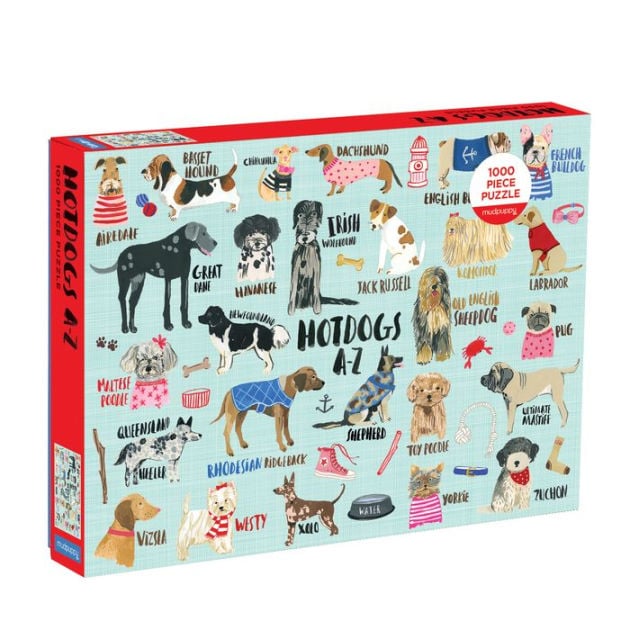 Gallison Books Hot Dogs A-Z 1000 Piece Puzzle