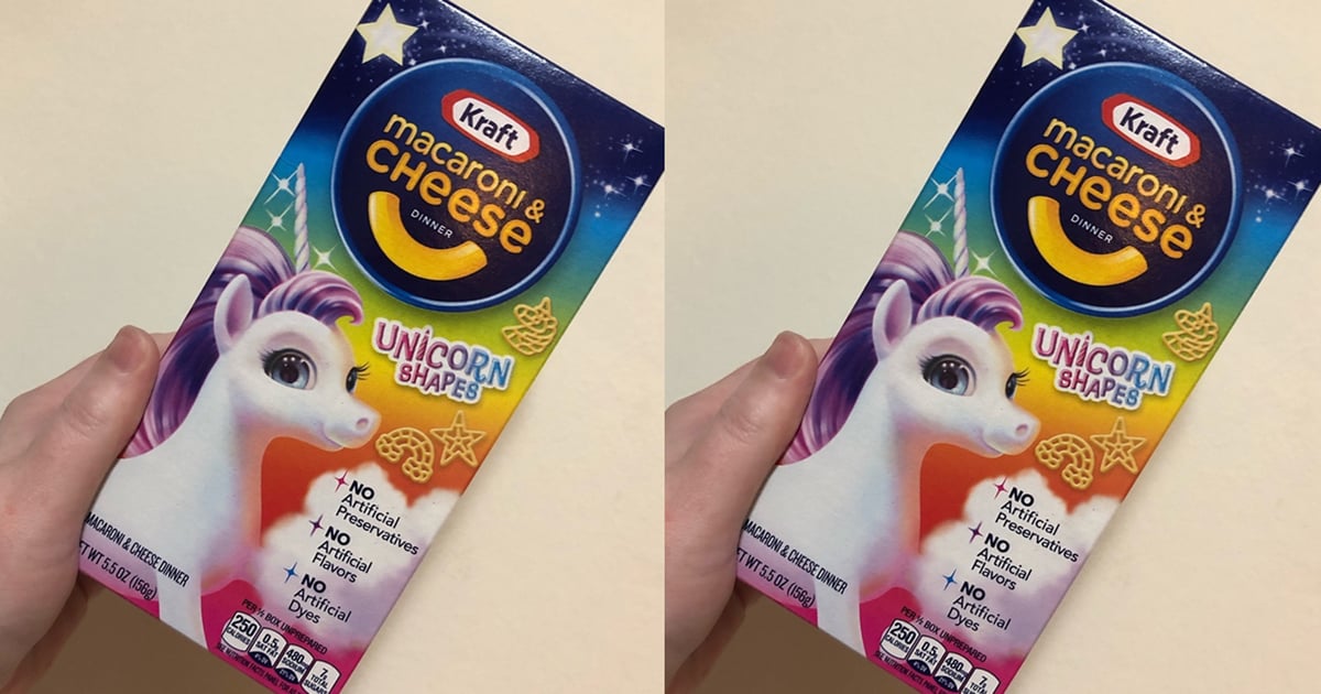 Kraft Unicorn Macaroni and Cheese POPSUGAR Family