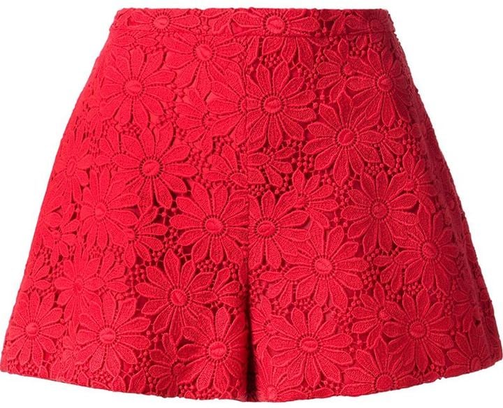 Giambattista Valli Floral Lace Shorts