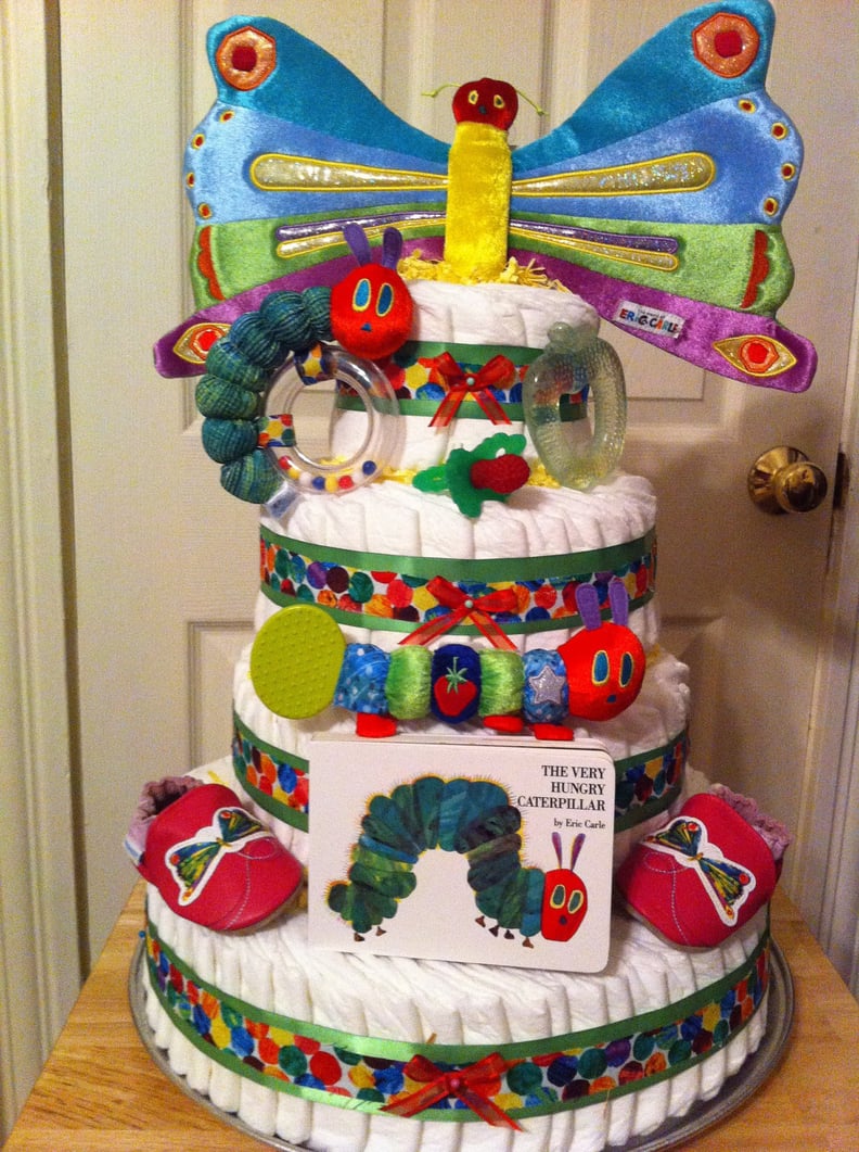 Very Hungry Caterpillar Diaper Cake