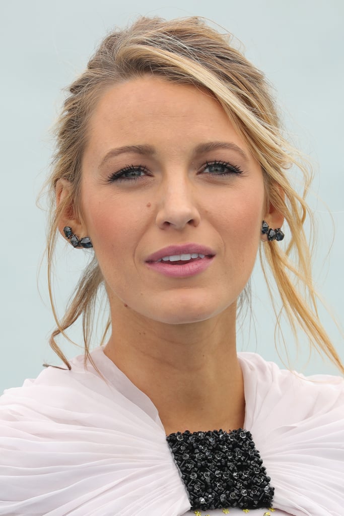 Blake Lively went with a rose lip and gorgeous blush for a photocall on behalf of her The Shallows.