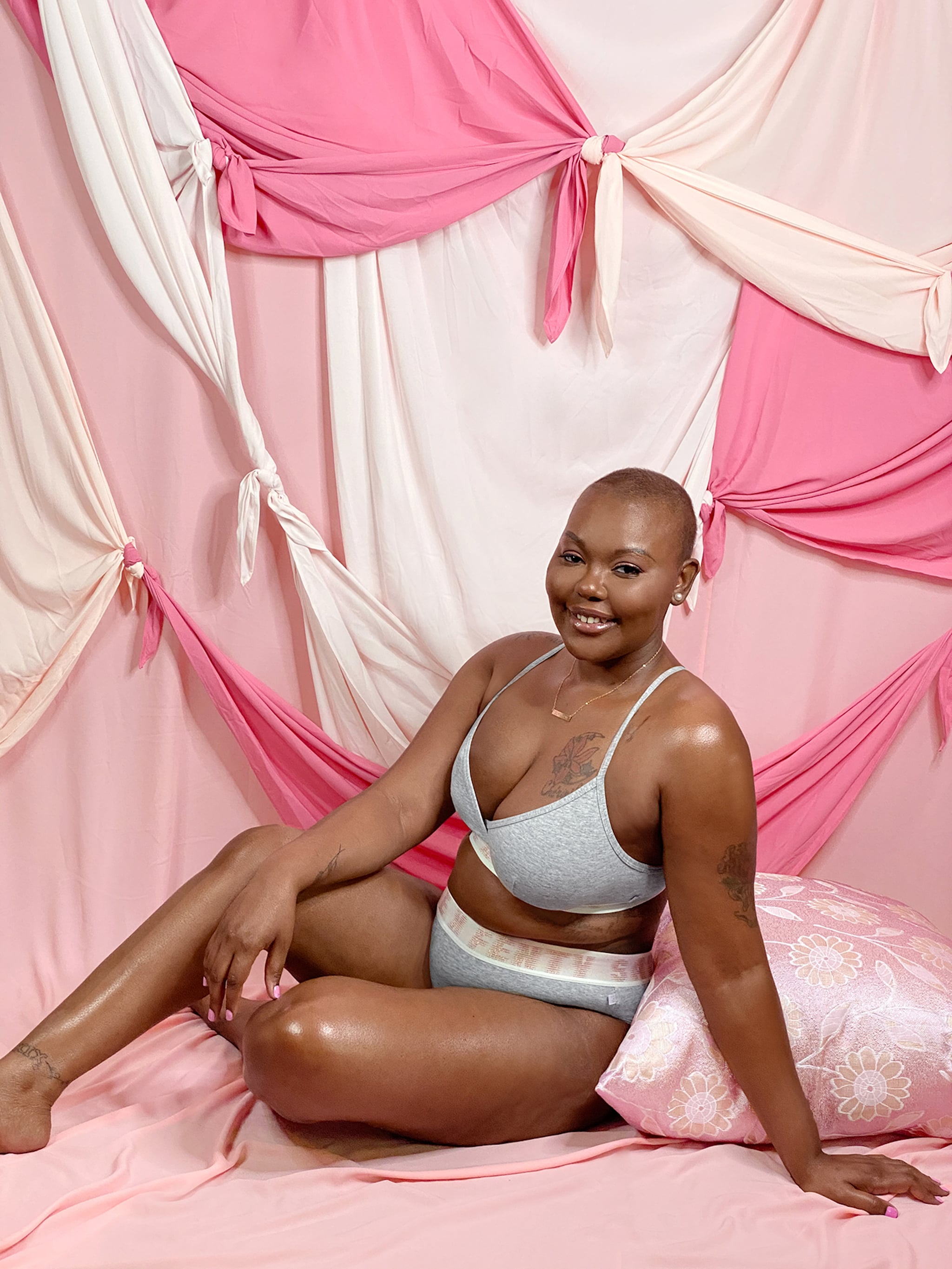 Savage X Fenty S Breast Cancer Awareness Survivors Campaign Popsugar Fashion