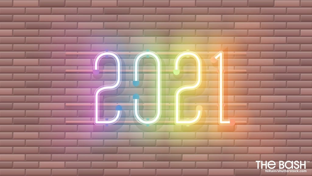 2021 Neon Sign Zoom Background Download Free New Year's Eve Zoom