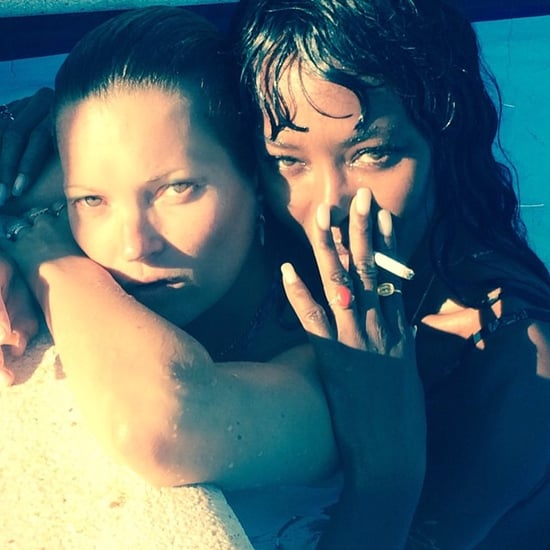 Kate Moss and Naomi Campbell at the Beach in Ibiza