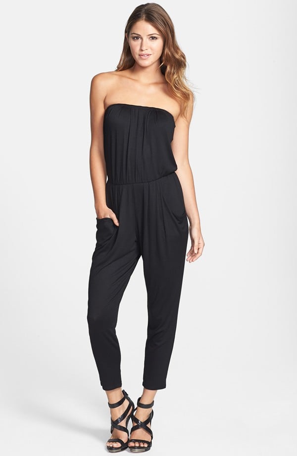 Loveappella Pleated Strapless Jumpsuit  ($88)
