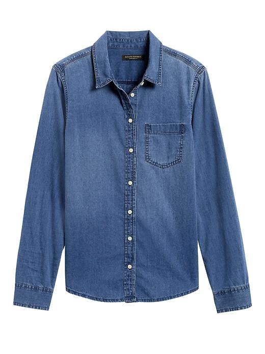 Quinn Straight-Fit Denim Shirt