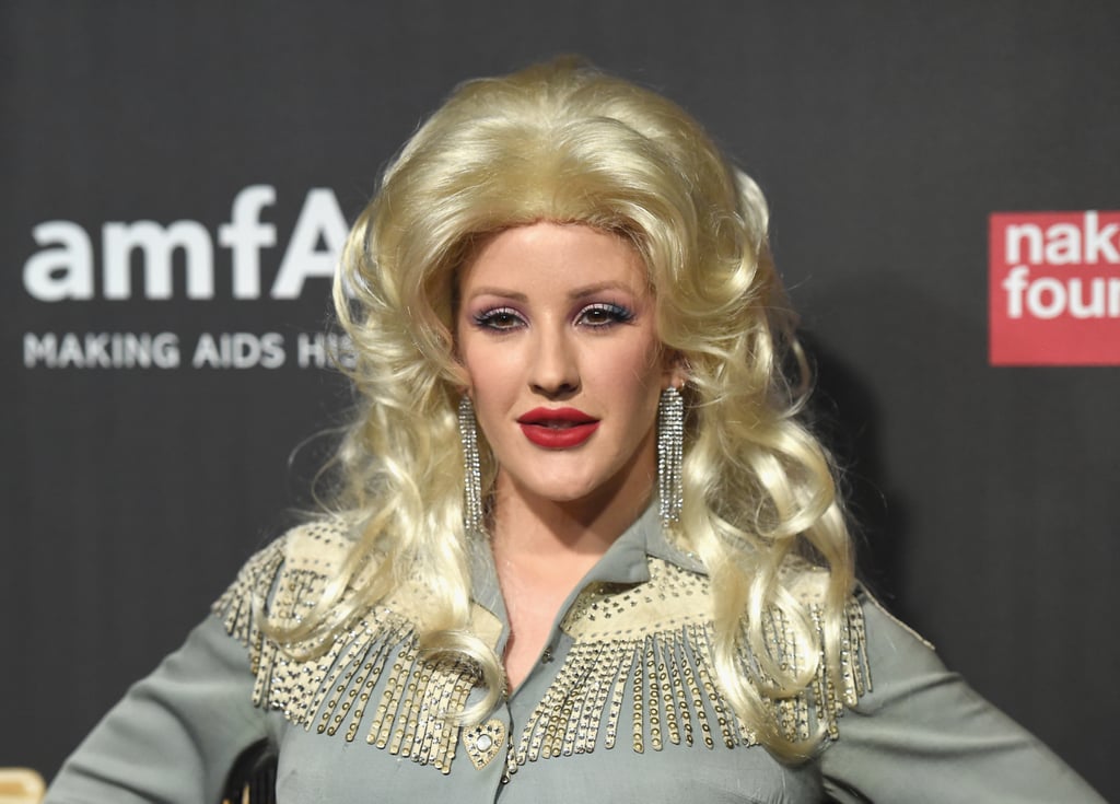 Ellie Goulding as Dolly Parton Halloween Costume 2017